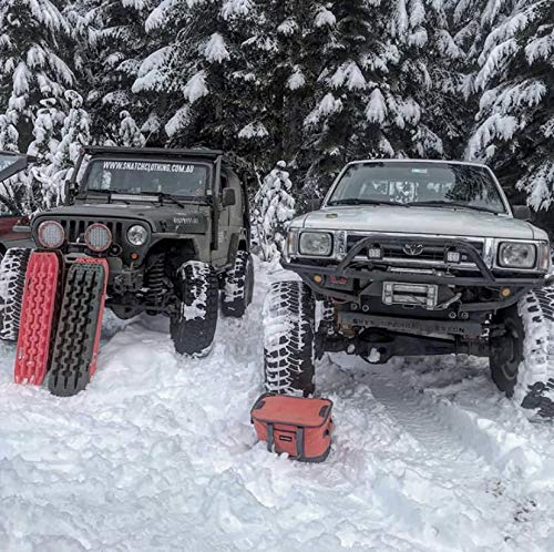 Boar Offroad New Recovery Traction Tracks Sand Mud Snow Track Tire Ladder 4WD (Black)