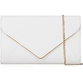 Venoline Faux Suede Women Evening Bag Foldover Clutch Purse Cocktail Prom Party Formal Envelope Handbag