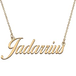 HUAN XUN Customized Custom Simple Any Name Necklace