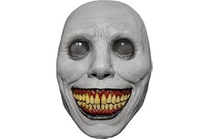 ERCAUX Scary Halloween Mask - Realistic Natural Latex Creepy Horror Mask with Eye for Adult Halloween Cosplay Costumes