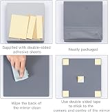Hode 4P Acrylic Self-Adhesive Mirror Tiles 30x30 cm 2mm Thick view 8