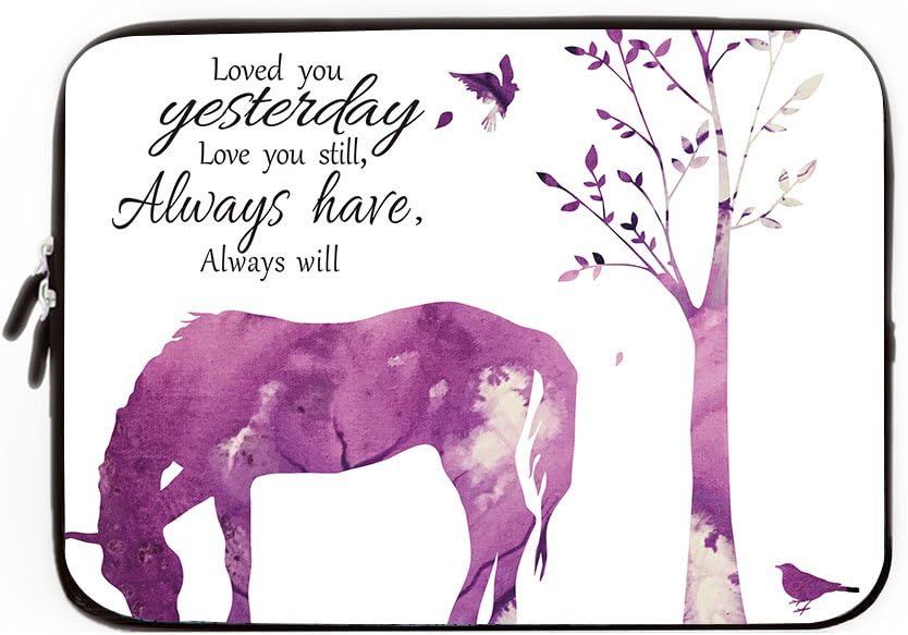 13-13.3 Inch Laptop / Notebook / MacBook Pro / MacBook Air Sleeve Case Bag Cover Always Love You Horse Tree