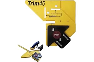 Trim45 Carpentry Aid, 45 Degree Precision Measuring and Beveling Marking Tools Adjustable Reveal Tool Woodworking Tool Perfec