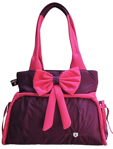 WILD MODA Womens Polyester Multicolour Tie Shoulder Bag Pink