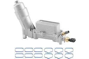 KLN PERFORMANCE 926-876 All Aluminum Engine Oil Filter Housing with Oil Cooler Sensors and Gaskets Fit for 2011-2016 Dodge Journey Charger Challenger Caravan Durango Avenger, Wrangler Grand Cherokee