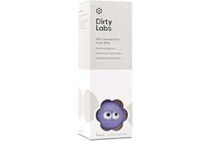 Dirty Labs | 100% New Zealand Wool Enzyme Buddies Dryer Balls | 3 Balls | Shorten Drying Time | Reduce Static & Wrinkles | Dr