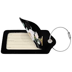 2 PCS Flower Lette I Luggage Tag for Suitcases