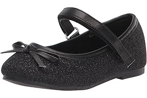 Otter MOMO Toddler/Little Girls Mary Jane Ballerina Flats Shoes Slip-on School Party Dress Shoes