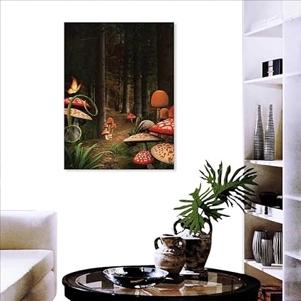 Amazon Com Mushroom Canvas Print Wall Art Painting For Home