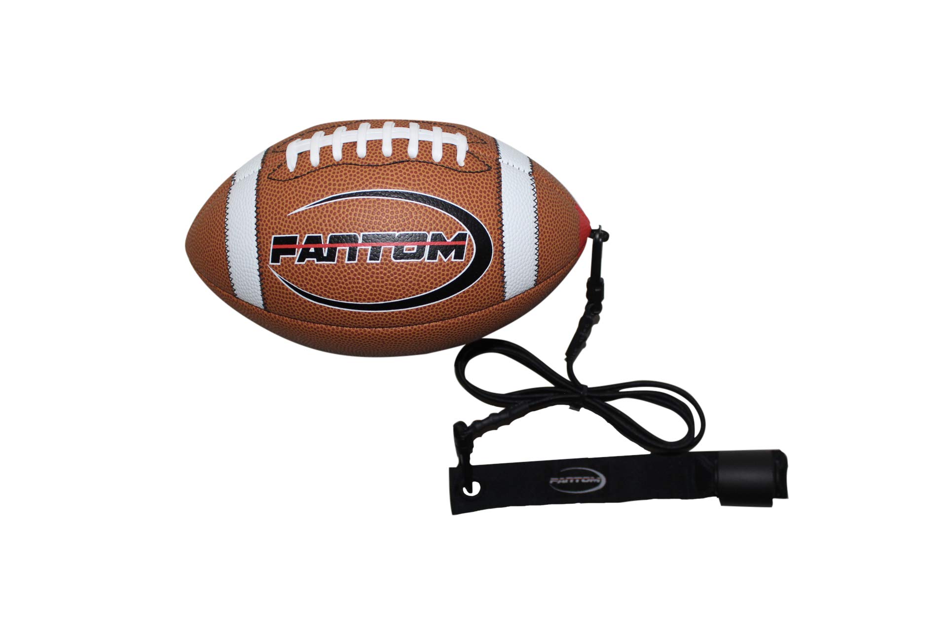 Fantom Throw Football Trainer - Improve Throwing & Catching/Practice Indoors & Practice Outdoors Mini, Pee-Wee, Junior, Youth, Official - Throw & Catch The Perfect Pass - Made in USA