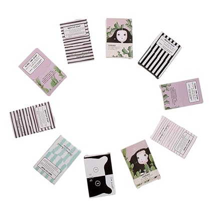 Anbau 10 Packs 150 Sheets Portable Disposable Travel Hiking Washing Hand Bath Toiletry Paper Soap Sheets Random Color