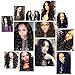 Golden Rule 8A Brazilian Human Virgin Hair Body Wave 6 Bundles Human Hair Weft (10 10 10 10 10 10) 100% Unprocessed Human Hair Bundles Extensions 50g/pcs Dark Black