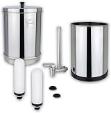 NEWTON Gravity Water Filter System Fluoride Limescale Heavy Metal 6L Stainless view 5
