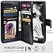 Galaxy S8 Cases,Magnetic Detachable Lanyard Wallet Case with [8 Card Slots+1 Photo Window][Kickstand] for Galaxy S8-5.8 inch, CASEOWL 2 in 1 Premium Leather Removable TPU Case(Black)