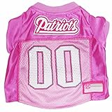 Pets First NFL New England Patriots Pet Jersey, Medium, pink