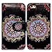 Bcov Case for iPhone 6s Plus/iPhone 6 Plus, Bcov Colorful Mandala Flower Wallet Leather Cover Case for iPhone 6 Plus/6S Plus