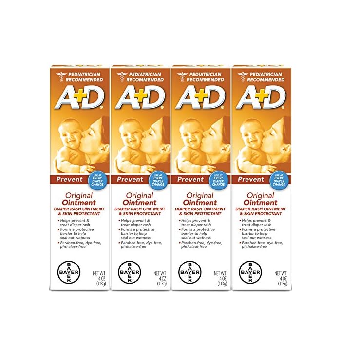 A+D Original Diaper Rash Ointment, Baby Skin Protectant With Lanolin and Petrolatum, Seals Out Wetness, Helps Prevent…