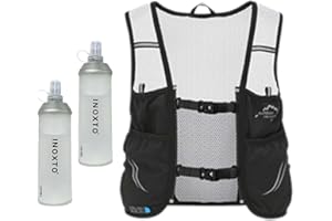 Women's/Men's Multifunctional Running Undershirt, Adjustable Snaps, Holds 18cm Water Cup, Lightweight and Breathable, Reflect