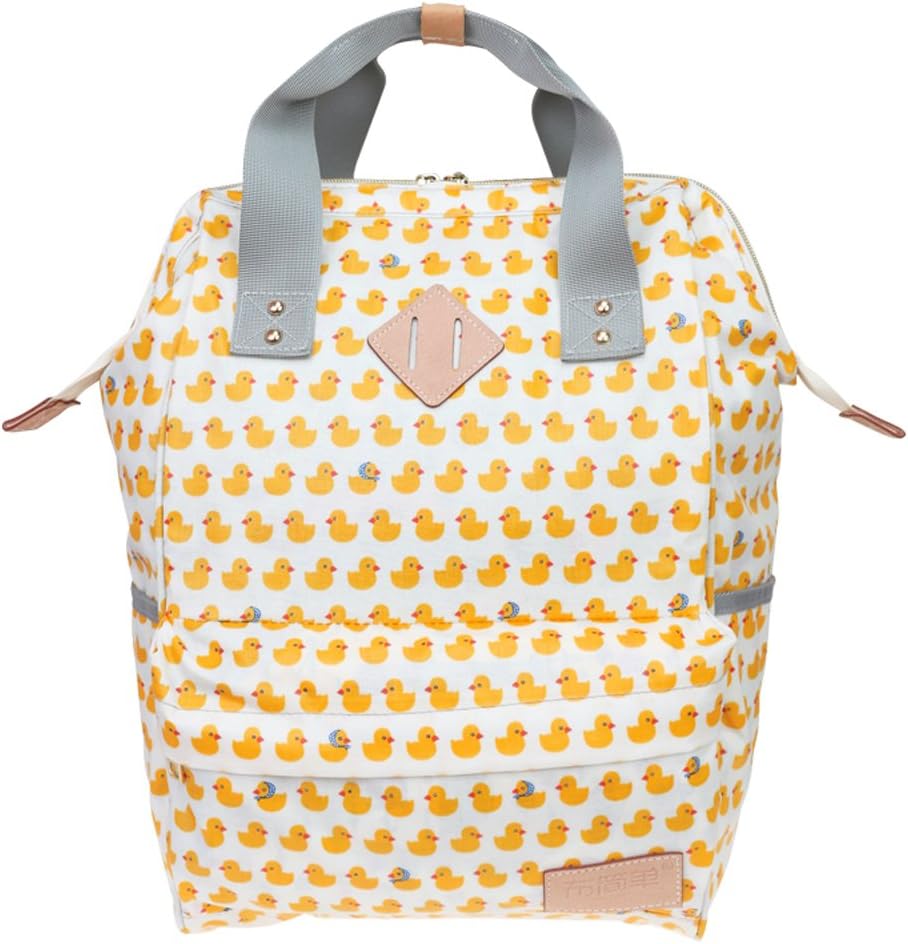 Diaper Bag Multi-Function Waterproof Travel Backpack Nappy Bags for Baby Care with Large Capacity,Wide Top Opened,Match Most Stroller&Keep Everything Organized Best Shower Gift (4Duck)