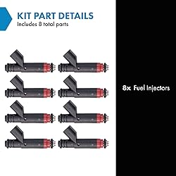 TRQ Fuel Injector Set Compatible with 2002-2003