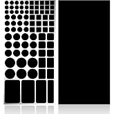 KIWIHUB LED Light Blocking Stickers,Blackout Stickers for Electronic,2 Sheets LED Light Blocking Covers, LED Covers Blackout, Dimming 100% of LED Lights, (1 Cut Out + 1 Uncut)