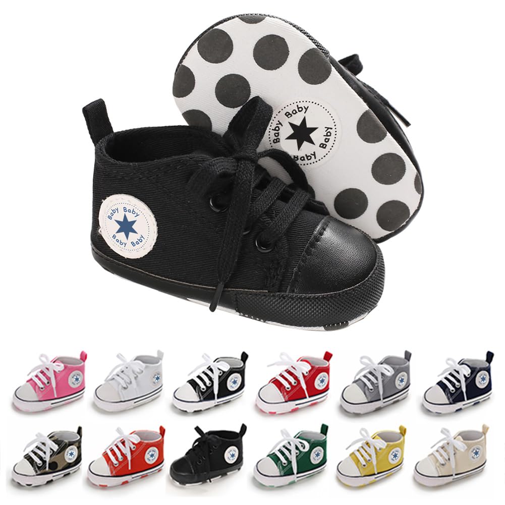 KKIIDDSS Unisex Baby Girls Boys Canvas High-top