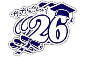 BOZENTIM 3 Pcs Senior 2026 Sticker, Class of 2026 Sticker, Senior2026 Stickers, Graduation 2026 Stickers for Laptop Water Bottle Phone Car Window Helmet Vinyl Decal (Class of 2026, 3x3 inches)