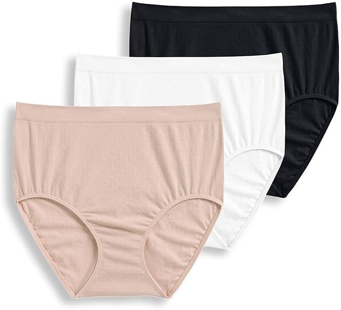 Jockey Women's Underwear Seamfree Breathe Brief 3 Pack Amazon.ca