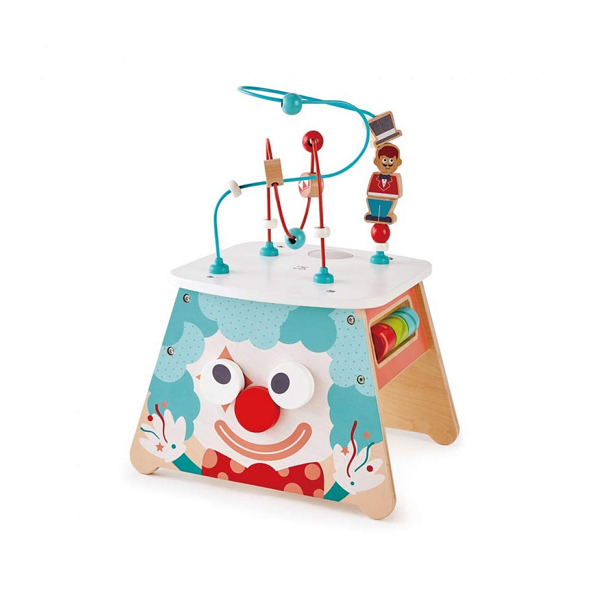 Hape Light-Up Circus Activity Cube | Bright Activity Center Development Play Set Toy For Toddlers
