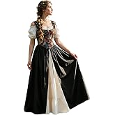 ABaoWedding Renaissance Costume Women Medieval Dress Pirate Irish Ren Faire Victorian Halloween Dresses