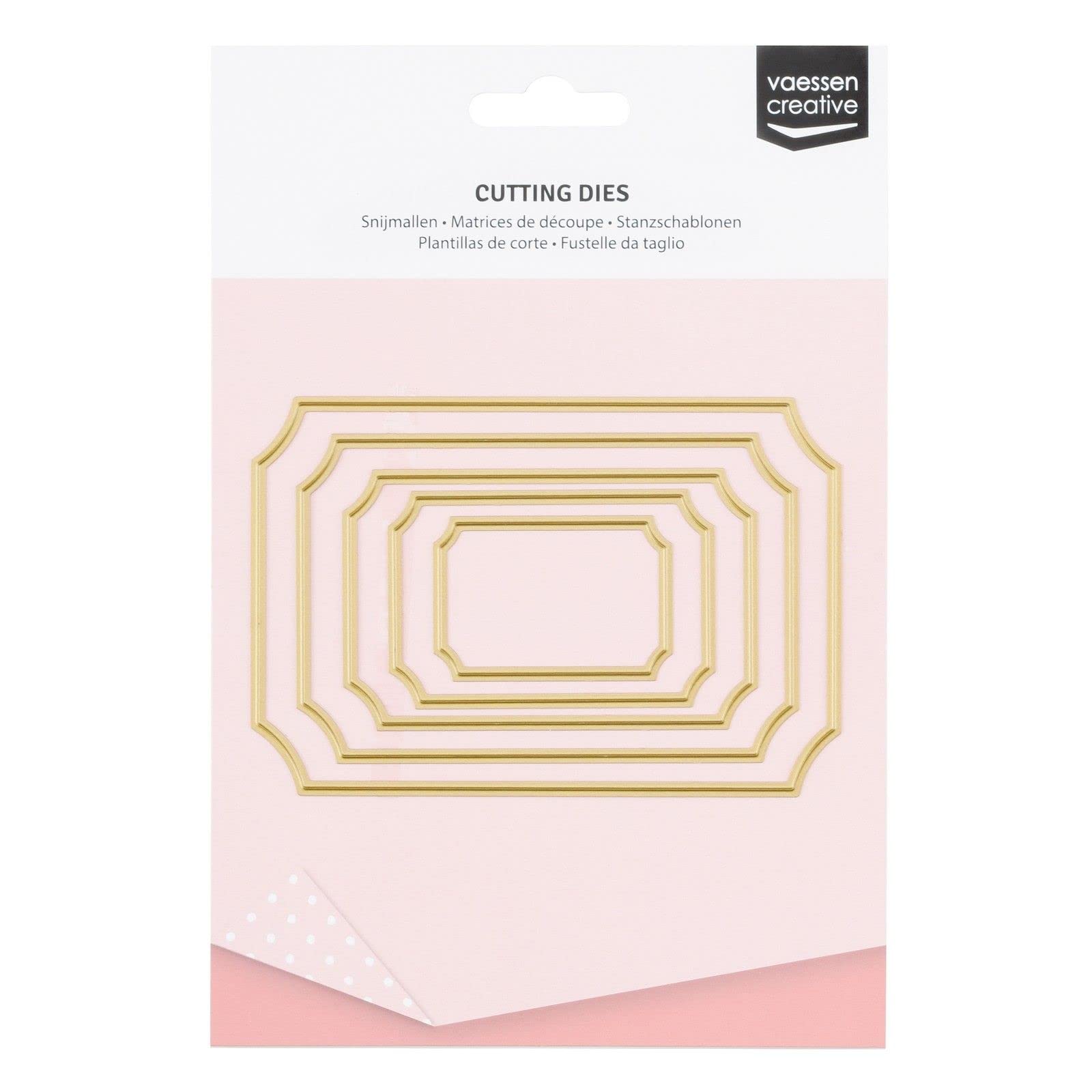 Vaessen Creative "Tickets Shape Cutting Dies, Steel, Black