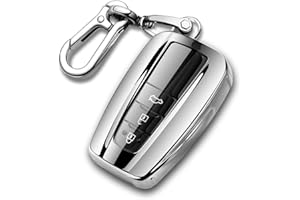 QBUC for Toyota Key Fob Cover with Keychain Soft TPU Key Fob Case All-Around Protection Key Case Compatible with 2018-2021 Toyota Camry RAV4 Avalon C-HR Prius Corolla Highlander