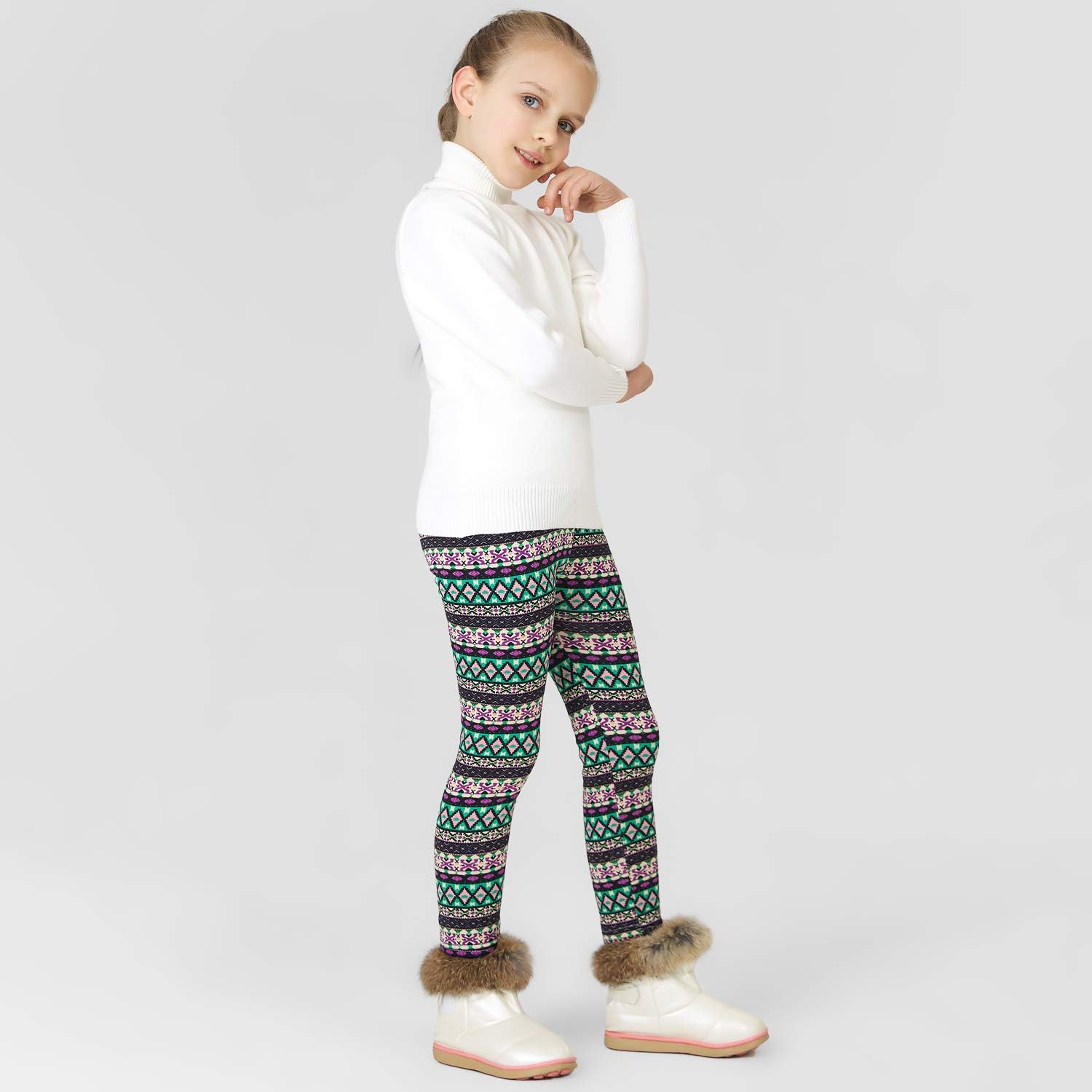 childrens fleece lined tights