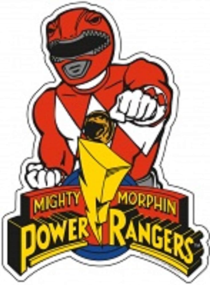 Mighty Morphin Power Rangers Red Ranger Sticker Amazon.ca Sports