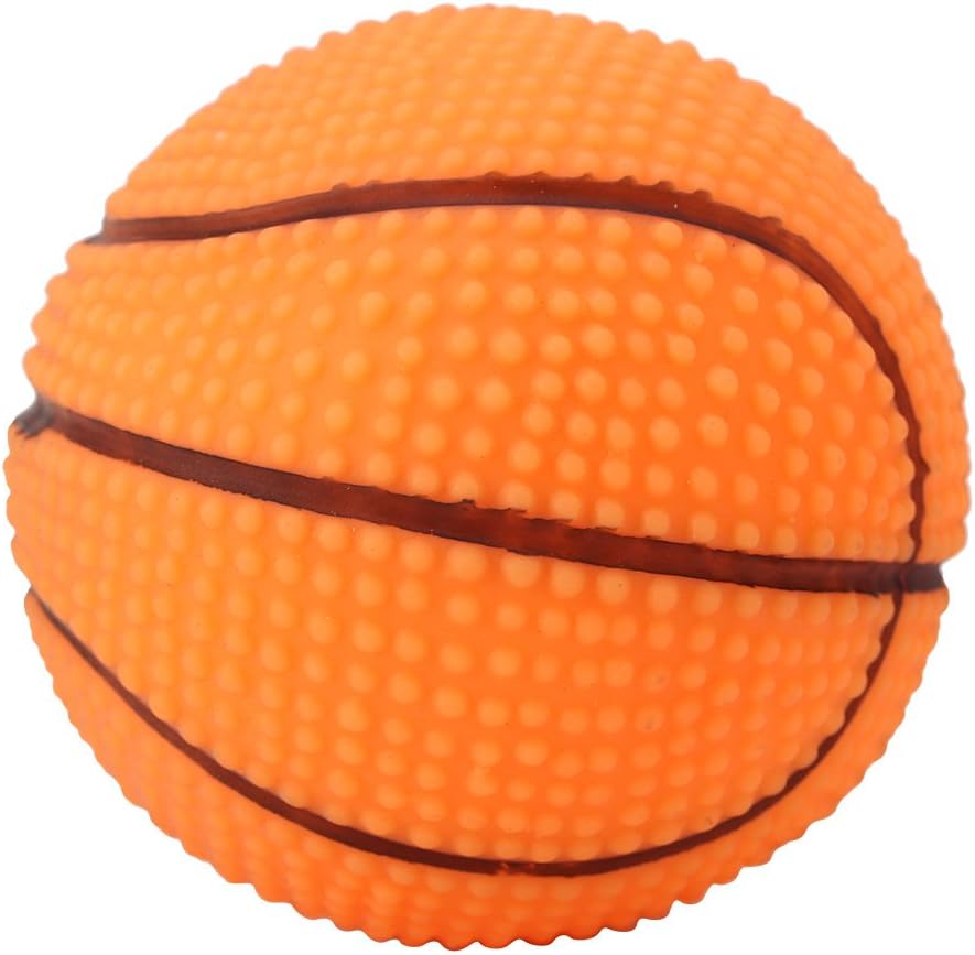 EECOO Basketball Soccer, Natural Rubber Pet Training Toy, Lead-free & Chemical-free Chewing Sound Ball, Soft & squeaky - Image 3