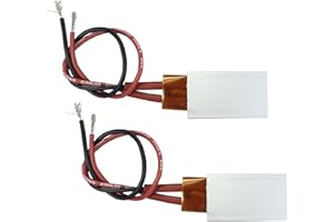 2PCS PTC Heating Element AC/DC 12V 200 Degree Constant Temperature Ceramic Thermostatic Heater Plate Aluminum Shell, PTCYIDU