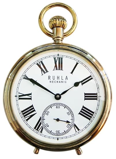 RUHLA Taschenuhr Taschenuhr mit Aufsteller und Kette - Handaufzug 9442-2