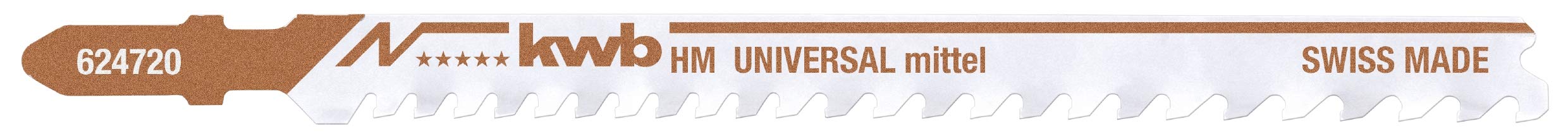 kwb 624720 Easy-cut Longlife stitch saw blade for wood, metal u. Platforms, S20 Click / T-Shaft, Nail Fest, Gray