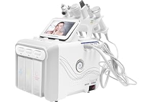 Bacocoo 6-in-1 Hydrogen Oxygen Facial Machine, Professional Blackhead Removal, Deep Cleansing & Hydration, Whitening Skin Care Device, SPA Beauty Tool with 6 Pro Heads. (110V 80W, White)