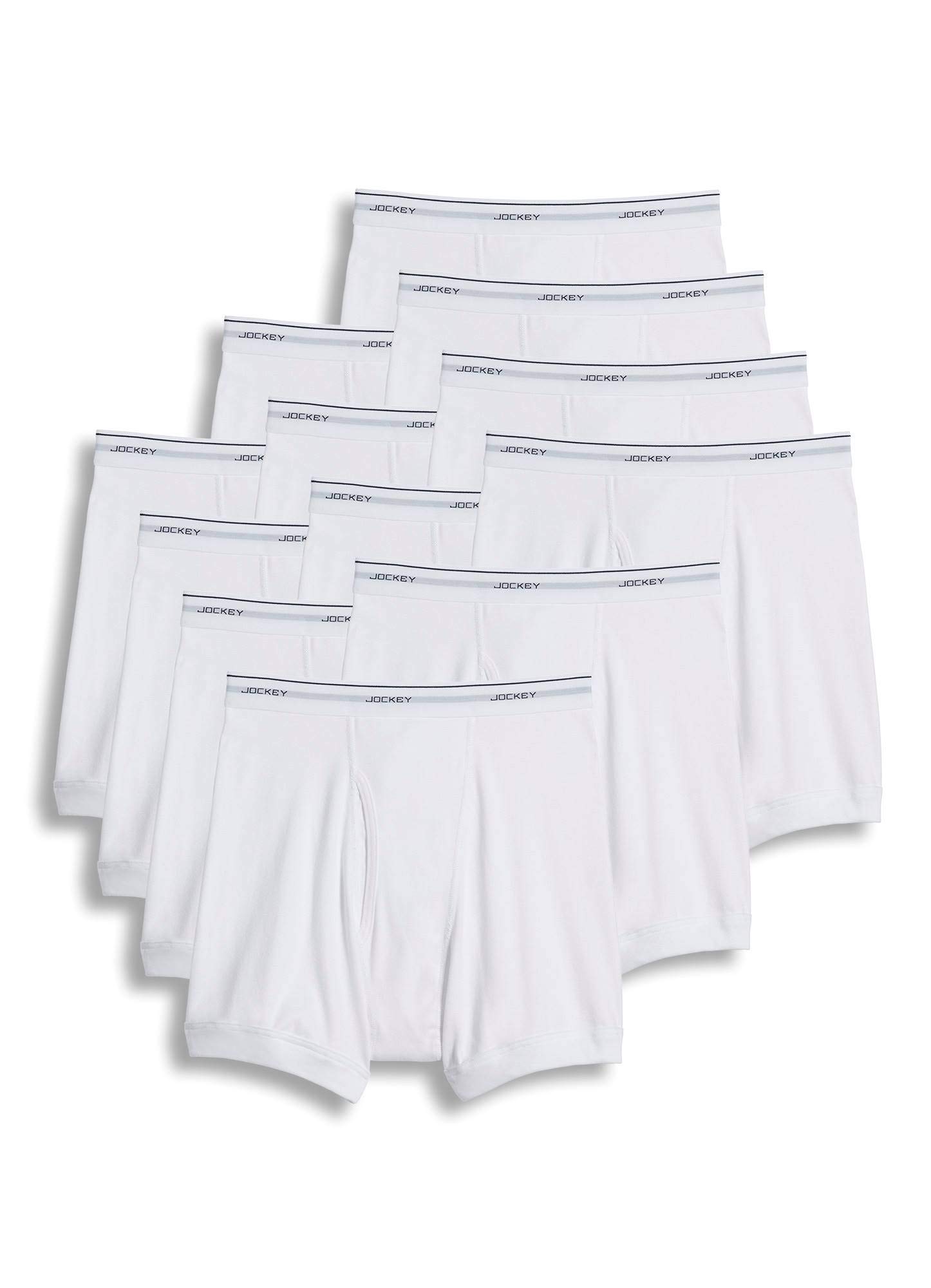Jockey Men's Underwear Classic Boxer Brief - 12 Pack