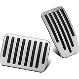 BougeRV For Model 3 Model Y Performance Pedal Covers Auto Aluminum Anti-Slip Accelerator Pedals Brake Foot Pedal Pads with Ru