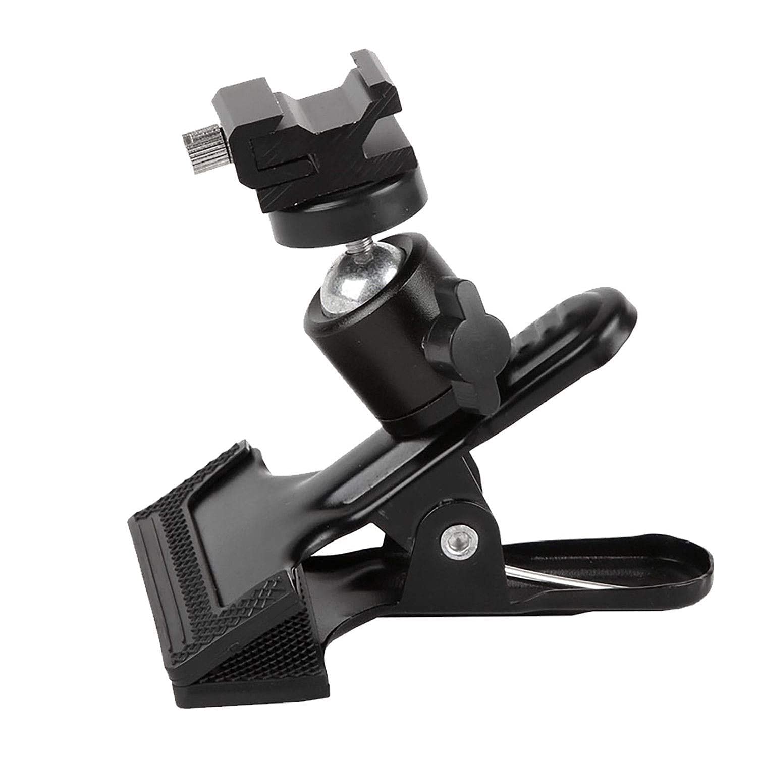 Mini Ball Head Clamp Metal Tripod Flash Reflector Holder Mount with Cold Shoe 1/4" Thread Compatible with Canon, Nikon, Digital Camera and Speedlite
