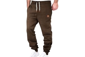 Big and Tall Sweatpants for Men Fleece Loose Running Drawstring Joggers Active Elastic Waist Cuffed Leg Tapered Pants