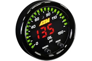 AEM 30-0307 X-Series Oil Pressure Gauge, Black