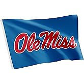 Desert Cactus University of Mississippi Flag Rebels Ole Miss U of M Banners 100% Polyester Indoor Outdoor 3x5 feet Flags (Design J)