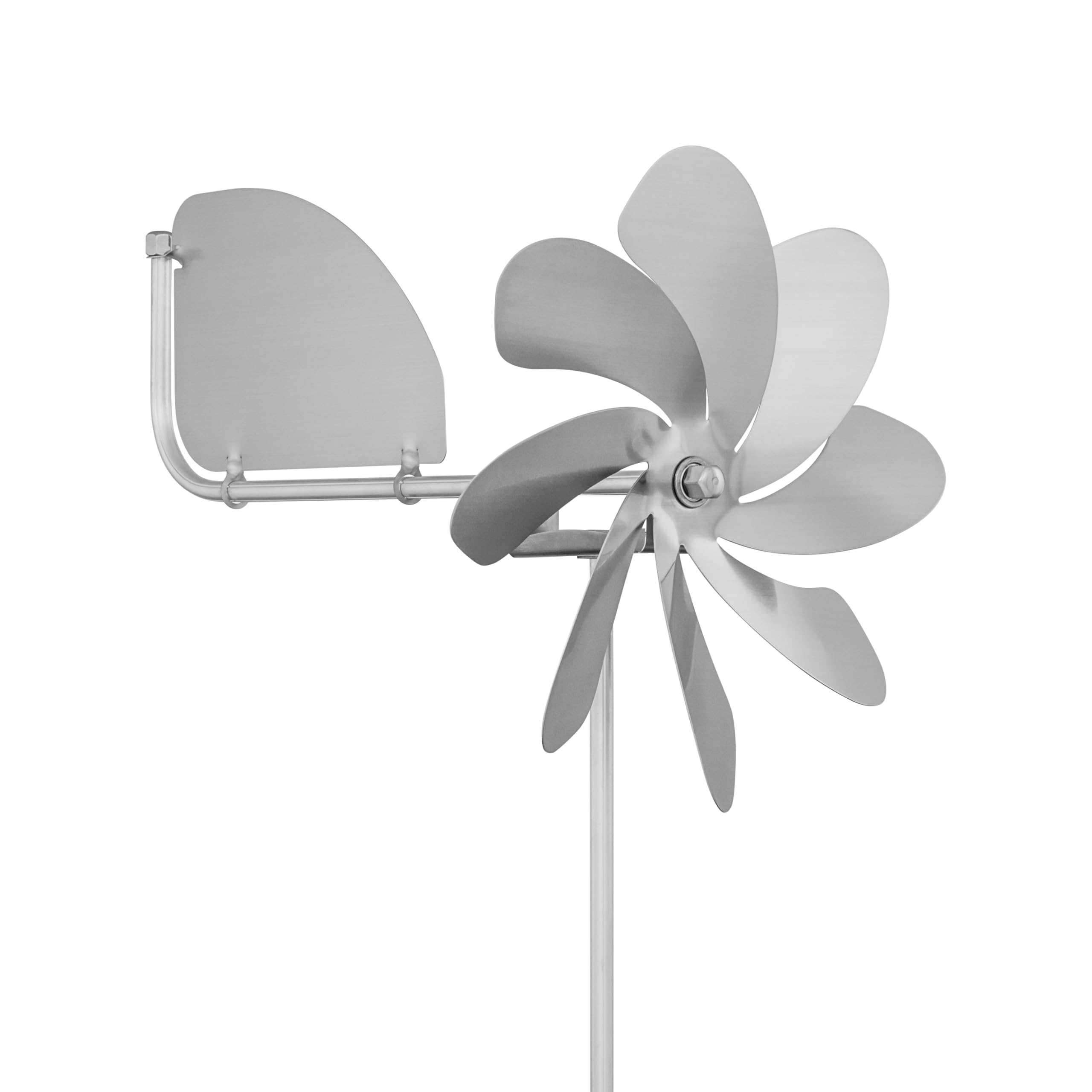 A1004 - SKARAT Speedy20 plus windmill made of stainless steel (20 cm rotor diameter), ball bearings, with wind vane (360° rotatable) - made in Germany