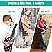 Planet Guitar Strap (Black) for Electric Guitar Acoustic Bass Ukulele-Soft and Comfortable Shoulder Belt with Genuine Leather End Fit Kids,Women and Men.