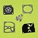 Poweka Carburetor Rebuild Kit for Husqvarna 136 137 137E 141 142 142E Zama W-29 Poulan 1975 Wood Shark PP221LE Replace Zama RB-38