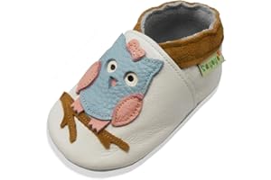 SAYOYO Soft Sole Leather Baby Boys Shoes Baby Girls Moccasins Toddler Slippers First Walking Crib Shoes