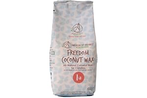 American Soy Organics 1 lbs Freedom Coconut Soy Wax Beads for Candle Making - Natural Candle Making Supplies - Paraffin-Free,